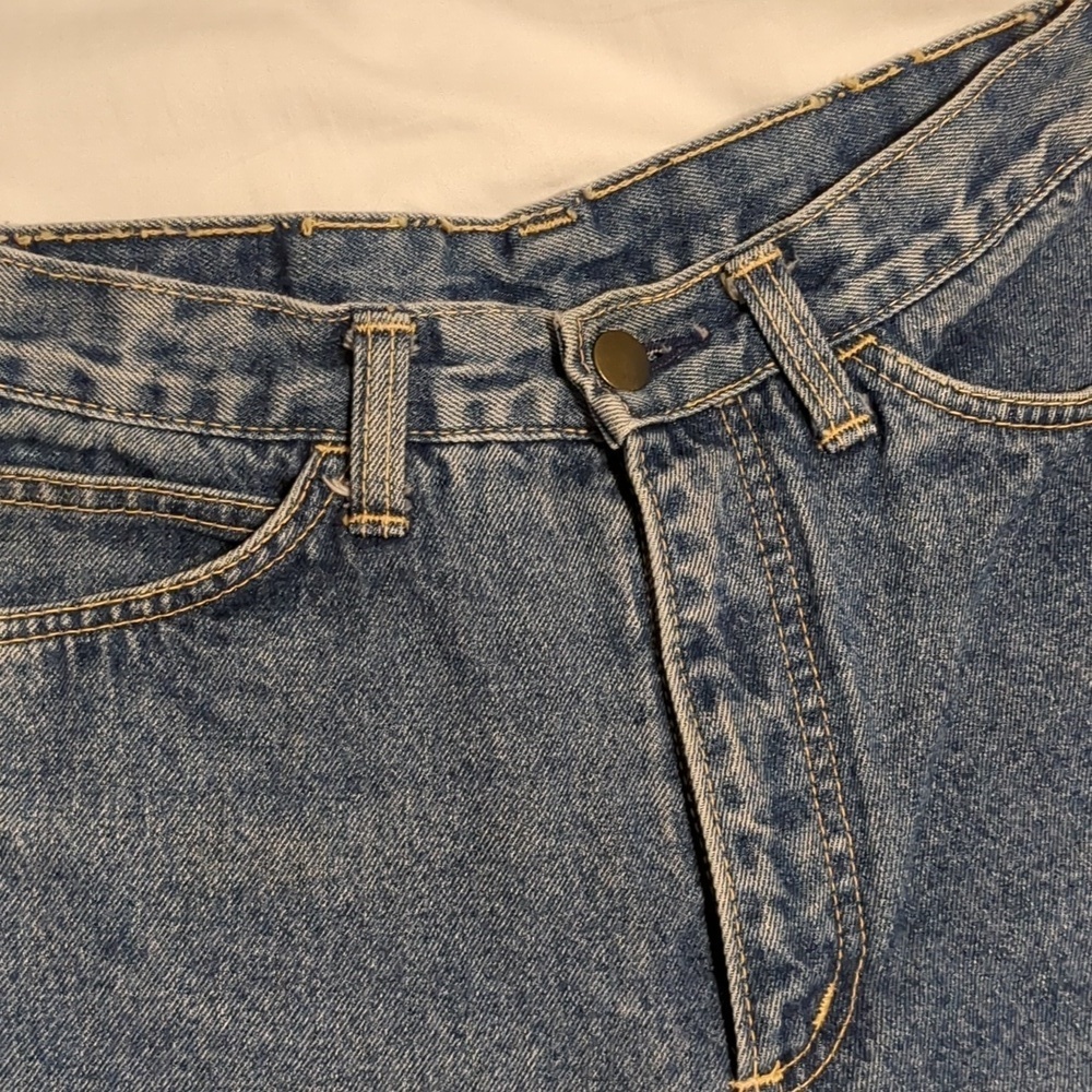 Vintage Cut Off Denim Shorts 26 2 made in Japan Britannia - Picture 2 of 4